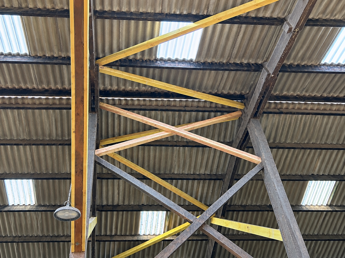 Assemblage de renfort sur une structure bois