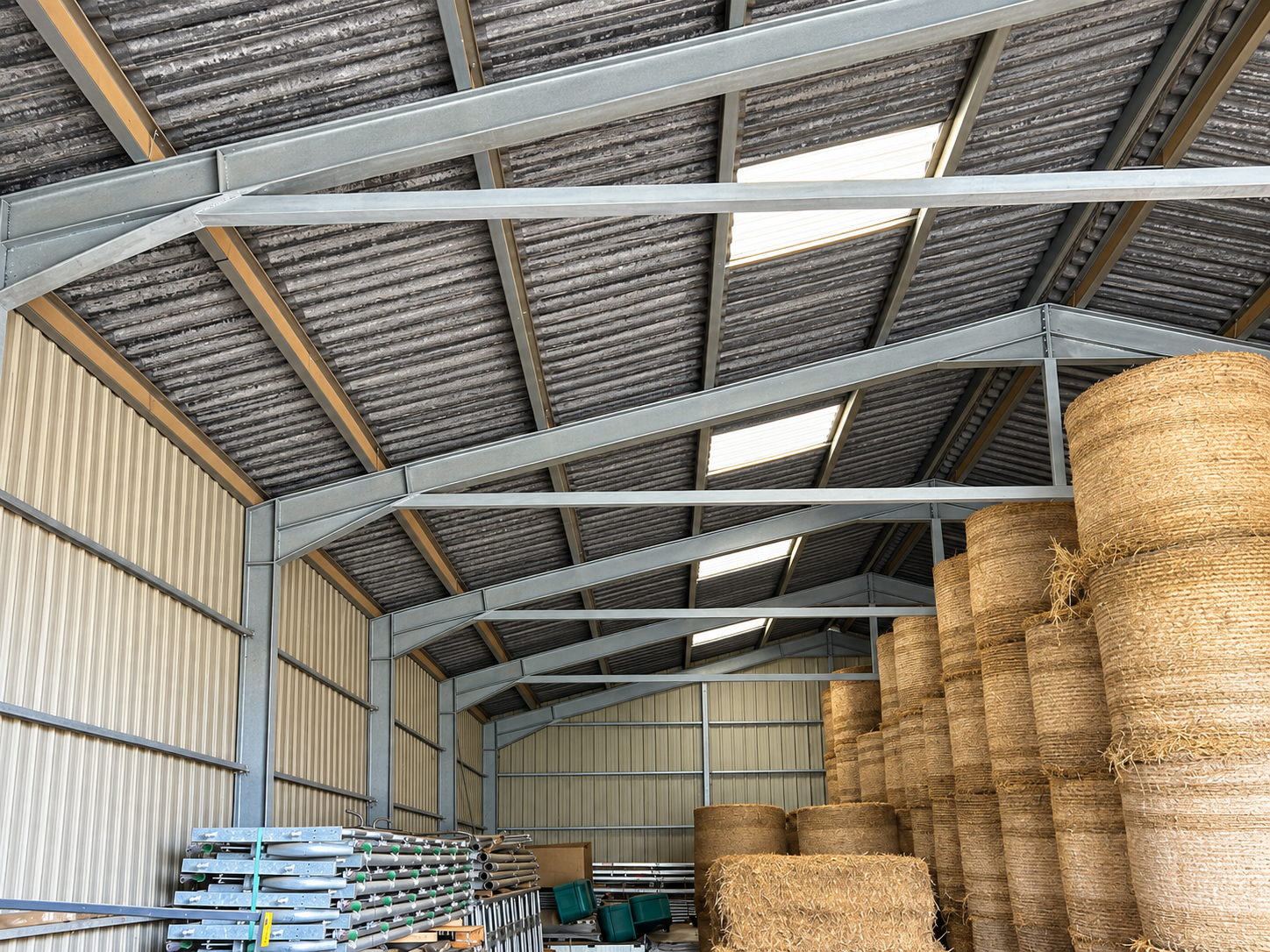 Structure existante renforcée par de l'acier